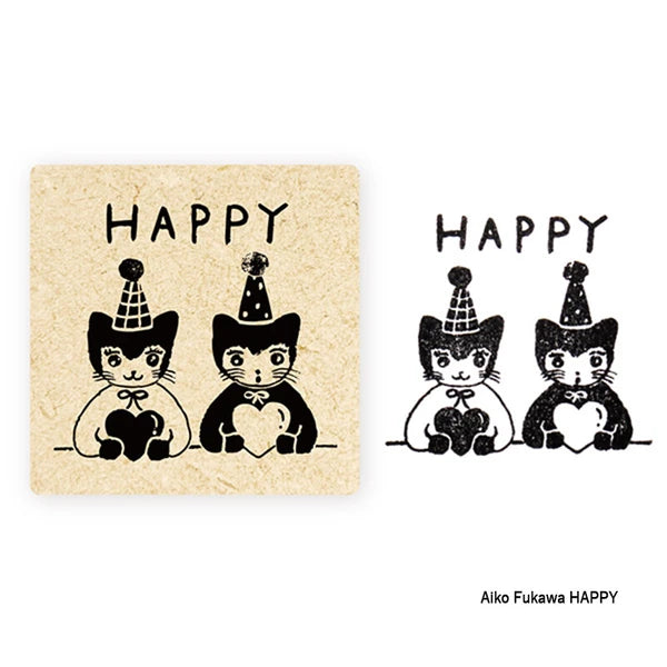 cozyca x Aiko Fukawa - Happy - stamp