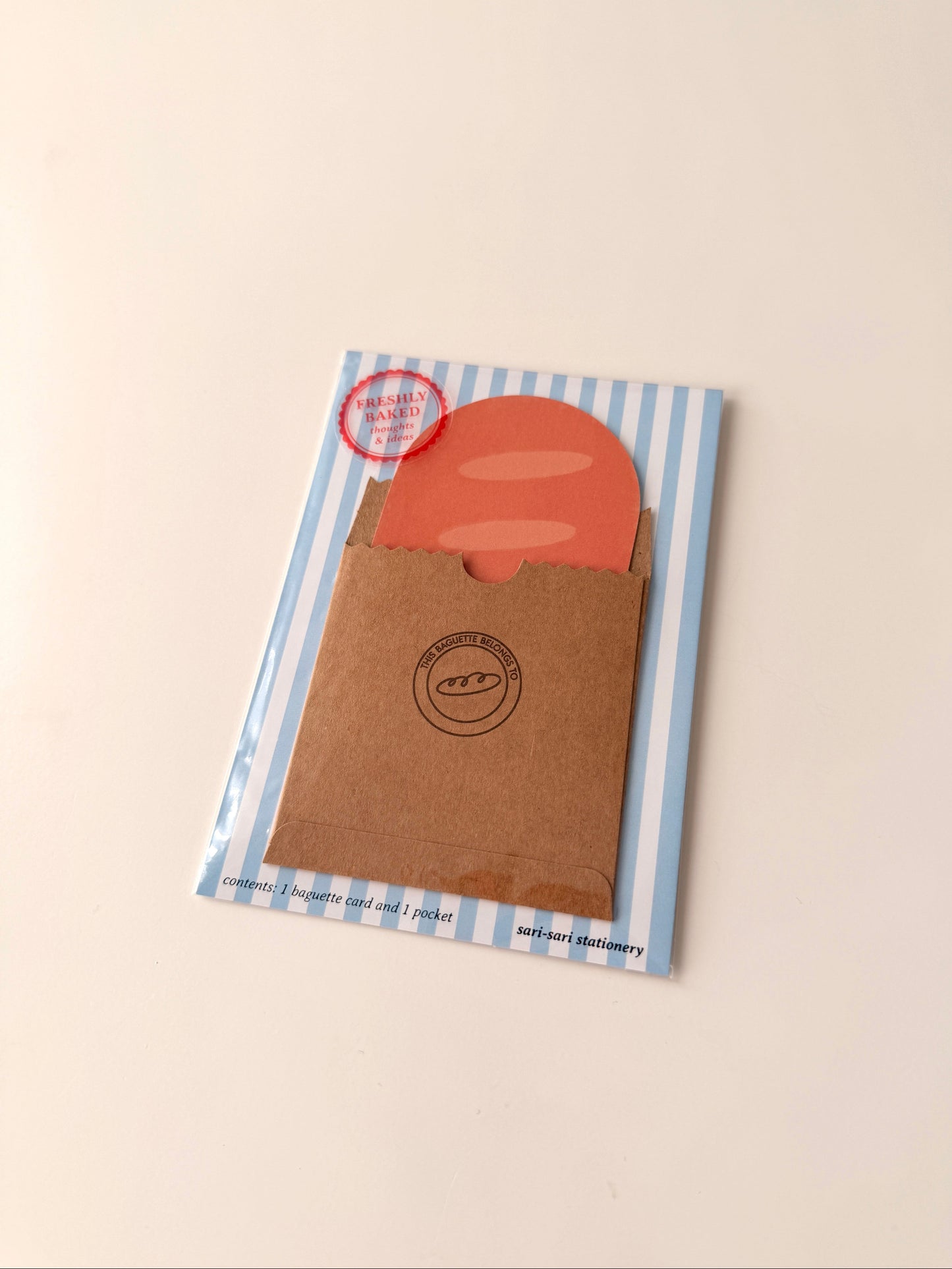 sari-sari stationery - Baguette Journal Card