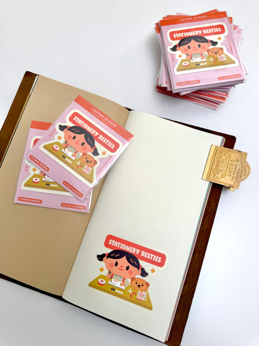 sari-sari stationery x Studio DonDon - stationery besties - vinyl sticker