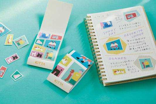 King Jim KITTA Postage Stamp Style