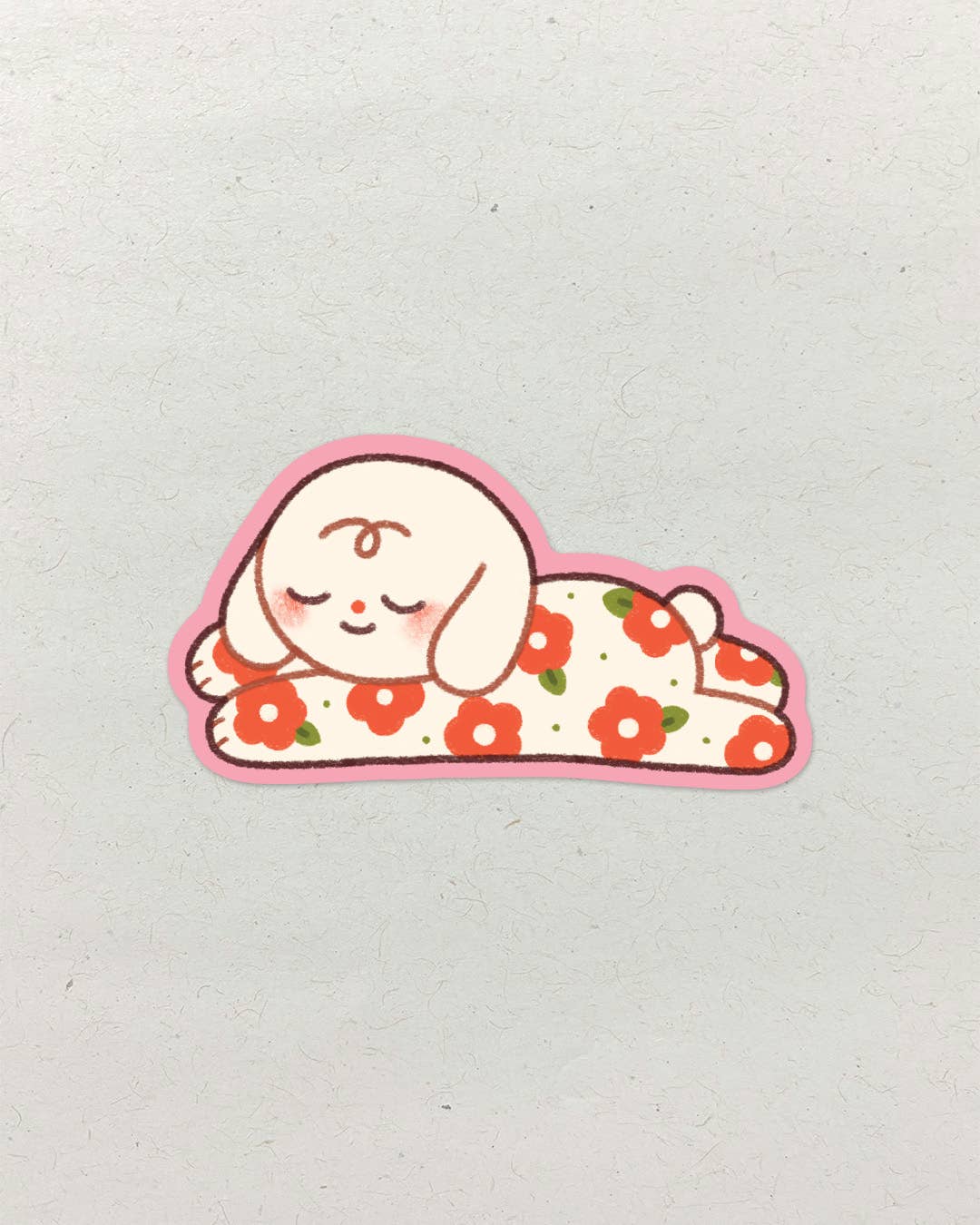 natamori - Sleepy Puppy - Vinyl Sticker