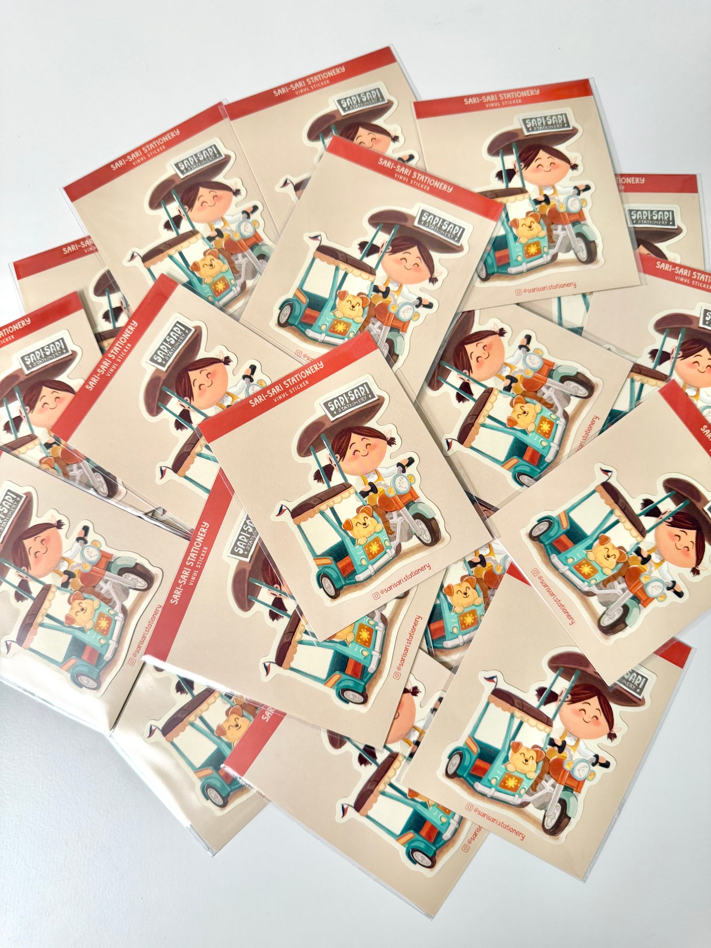 sari-sari stationery - tricycle besties - vinyl sticker