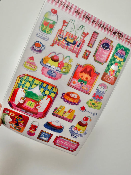 Odd Rabbits - Dessert at the Kissaten - Sticker Sheet
