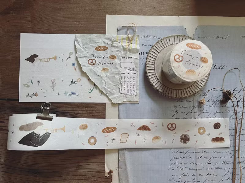 Avocadomori - Trumpet Number - Washi Tape