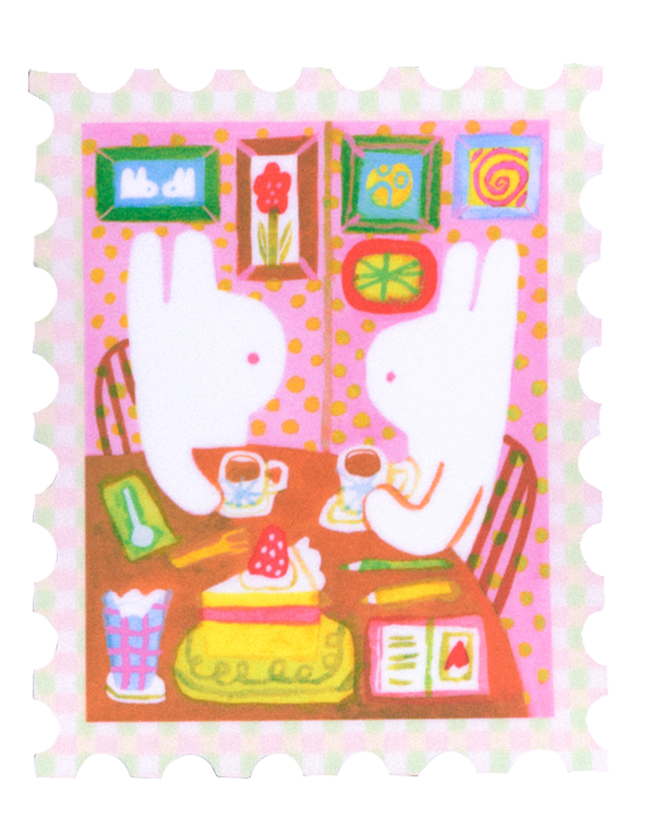 Odd Rabbits - Cafe Date - Vinyl Sticker