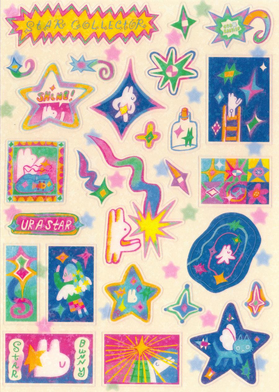 Odd Rabbits - Star Collector - Sticker Sheet