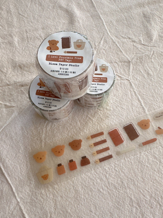 Bloom Paper Studio - I Love Fountain Pens - PET Tape