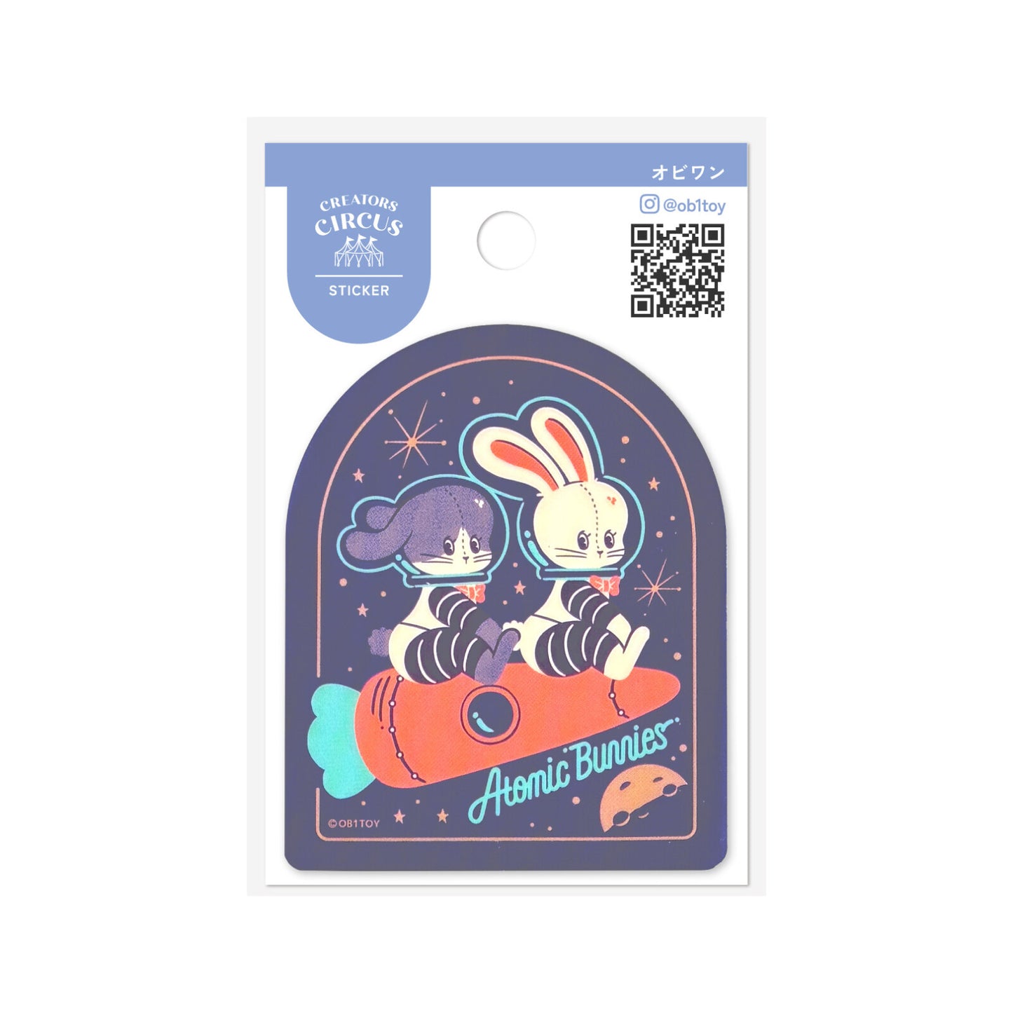 Creators Circus - ob1toy - Atomic Bunnies - Vinyl Sticker