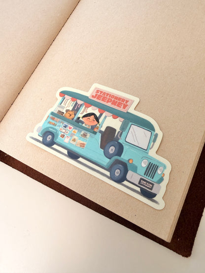 stationery jeepney - vinyl sticker
