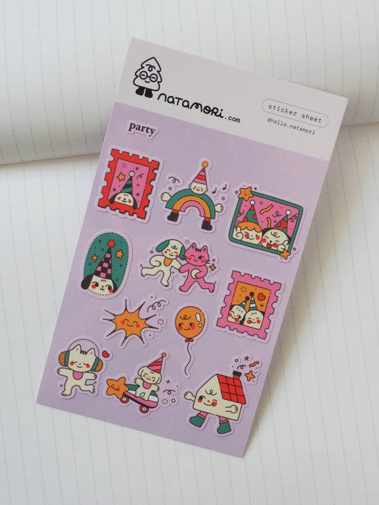 natamori - Party - Sticker Sheet