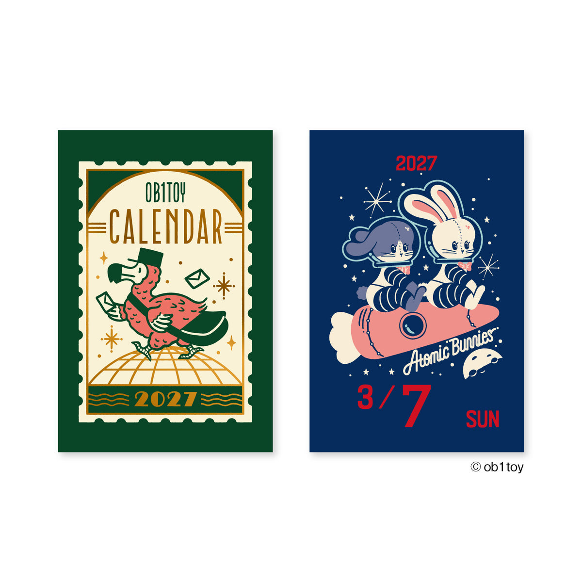 [PRE-ORDER] ob1toy 2027 - Mini Daily Tear-Away Calendar