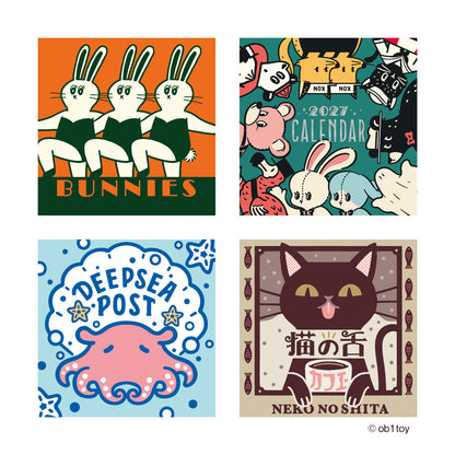 [PRE-ORDER] ob1toy - 2027 Mini Wall Hanging Calendar