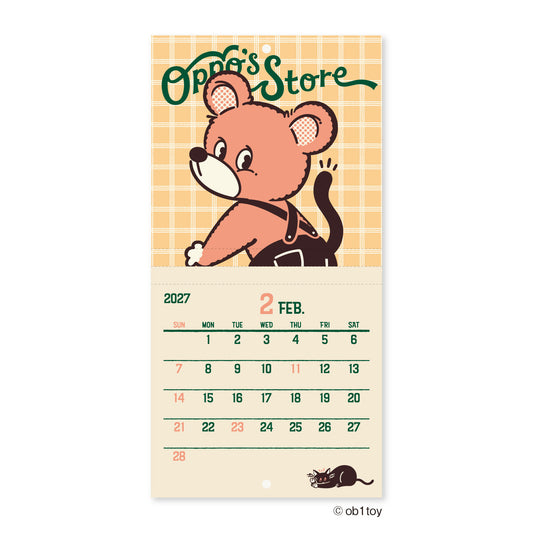 [PRE-ORDER] ob1toy - 2027 Mini Wall Hanging Calendar