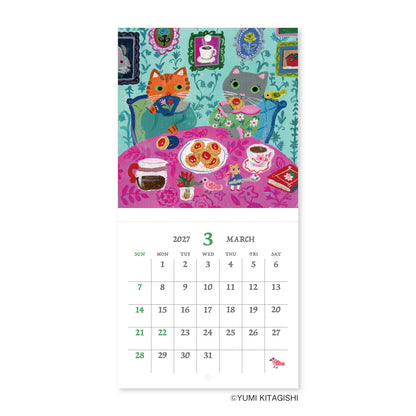 [PRE-ORDER] Yumi Kitagishi - 2027 Mini Wall Hanging Calendar
