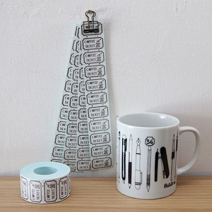 36 Sublo - Coffee Ticket - Label Stickers