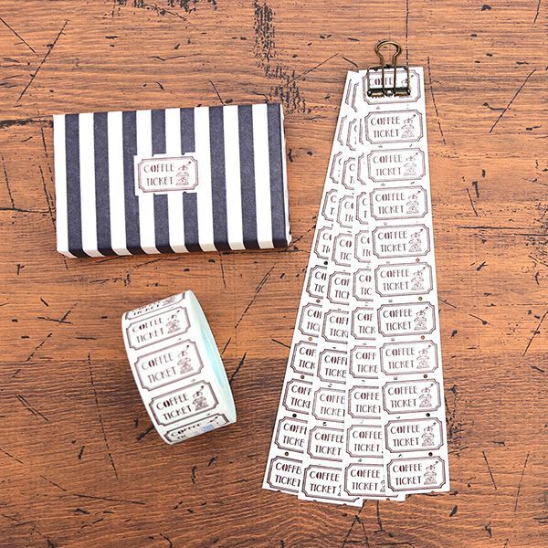 36 Sublo - Coffee Ticket - Label Stickers