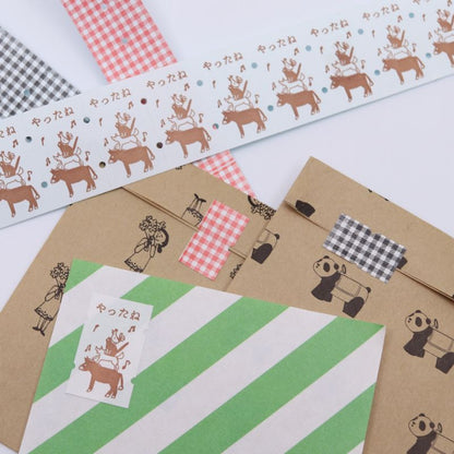 36 Sublo - Red Gingham - Label Stickers