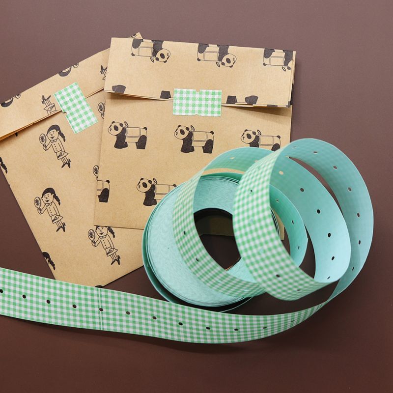 36 Sublo - Green Gingham - Label Stickers