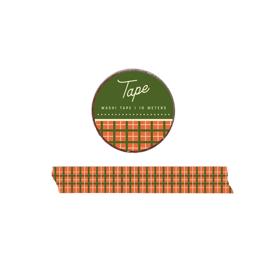 Plaid Washi Tape in Monarch