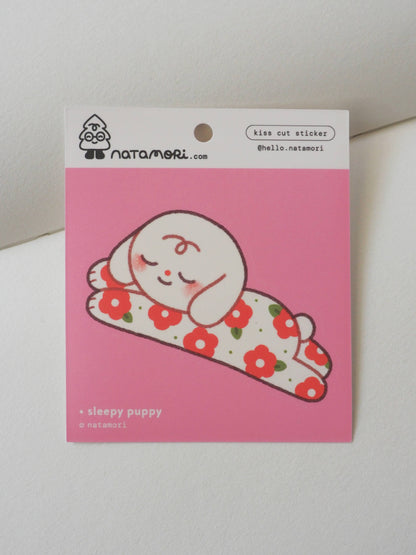 natamori - Sleepy Puppy - Vinyl Sticker