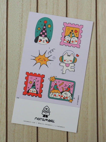 natamori - Party - Sticker Sheet