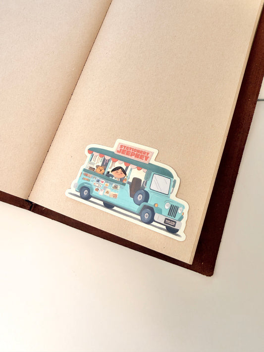stationery jeepney - vinyl sticker