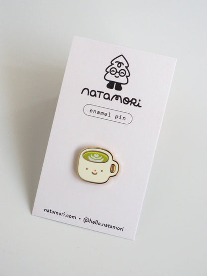 natamori - Matcha Latte - Enamel pin