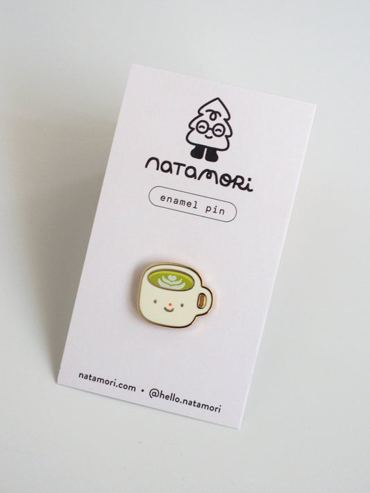natamori - Matcha Latte - Enamel pin