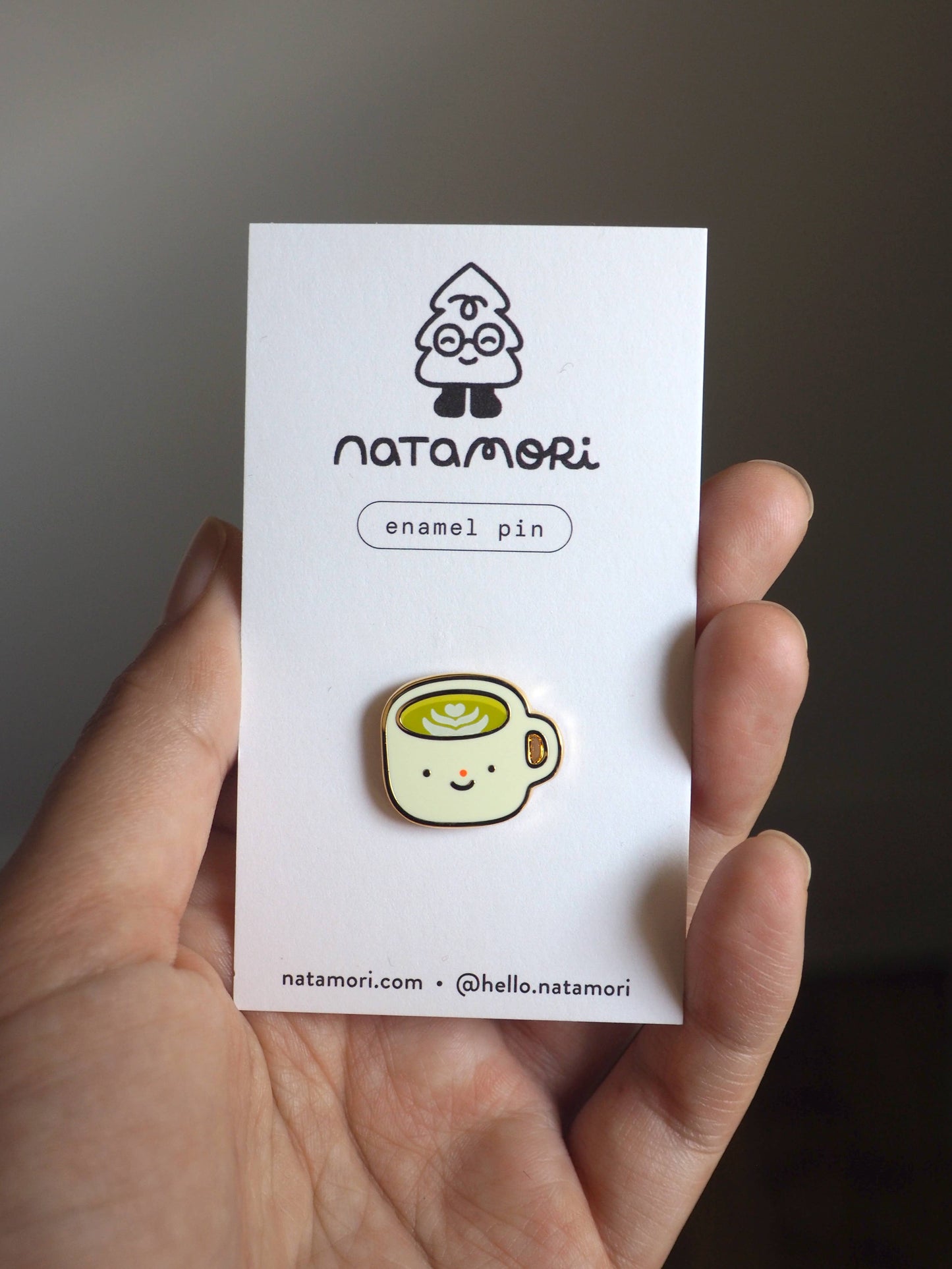 natamori - Matcha Latte - Enamel pin