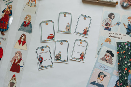 La Dolce Vita - Let's Go on a Road Trip - Label Sticker Set of 12