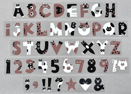 the cats SESAME & PEANUT - Alphacats - PET Tape