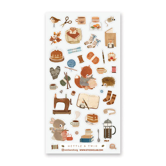 STICKII - Nettle & Twig - Cozy Woodland Days - Sticker Sheet