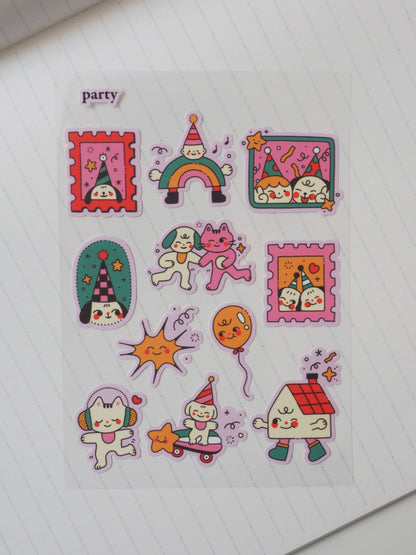 natamori - Party - Sticker Sheet