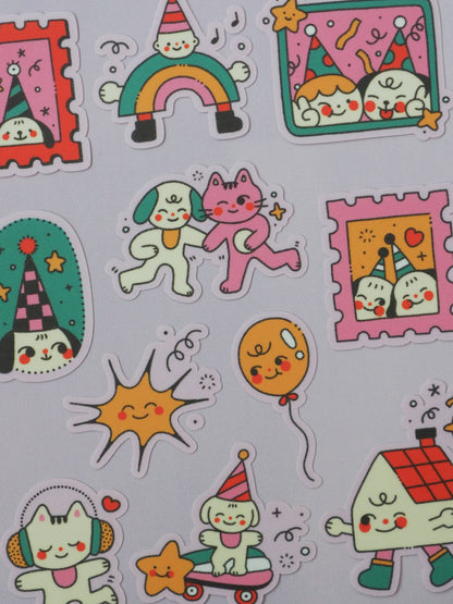 natamori - Party - Sticker Sheet