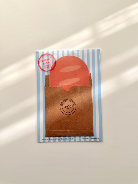 sari-sari stationery - Baguette Journal Card