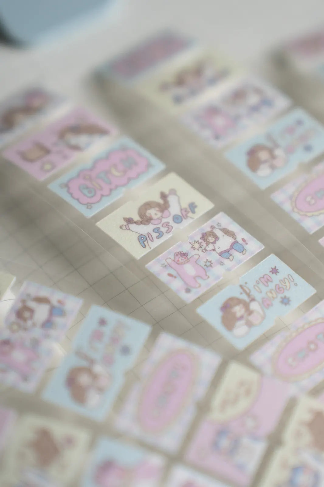 Sho Little Happiness x Artsy Jadey - Angry Besties - Label Stickers