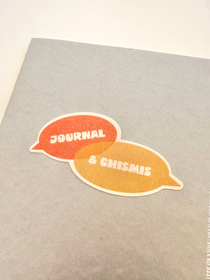 journal & chismis - vinyl sticker