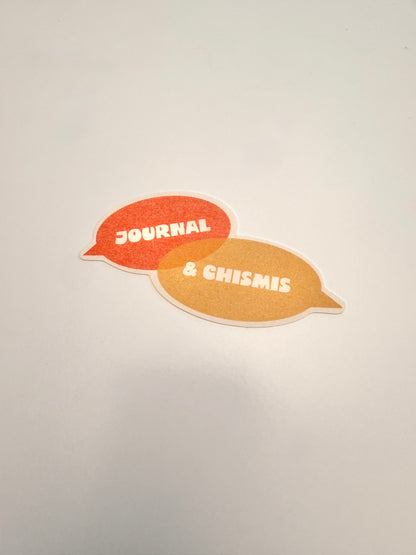 journal & chismis - vinyl sticker