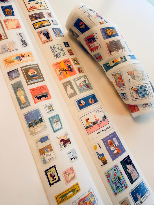 Bieguan - Animal Stamp - Washi Tape