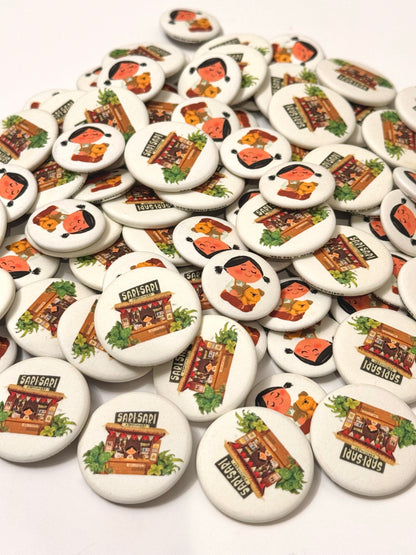 Sari-Sari Button Pin