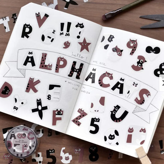 the cats SESAME & PEANUT - Alphacats - PET Tape