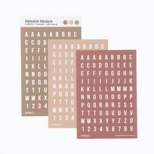 Everyday Explorers Co - Sakura Season - Alphabet Sticker Sheets