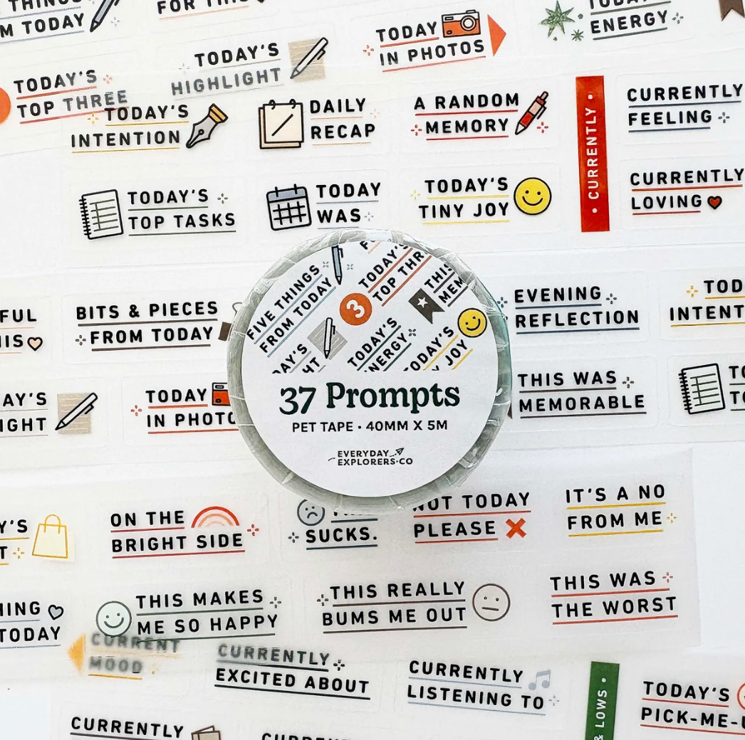 Everyday Explorers Co - 37 Prompts - PET Tape