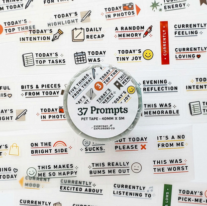 Everyday Explorers Co - 37 Prompts - PET Tape