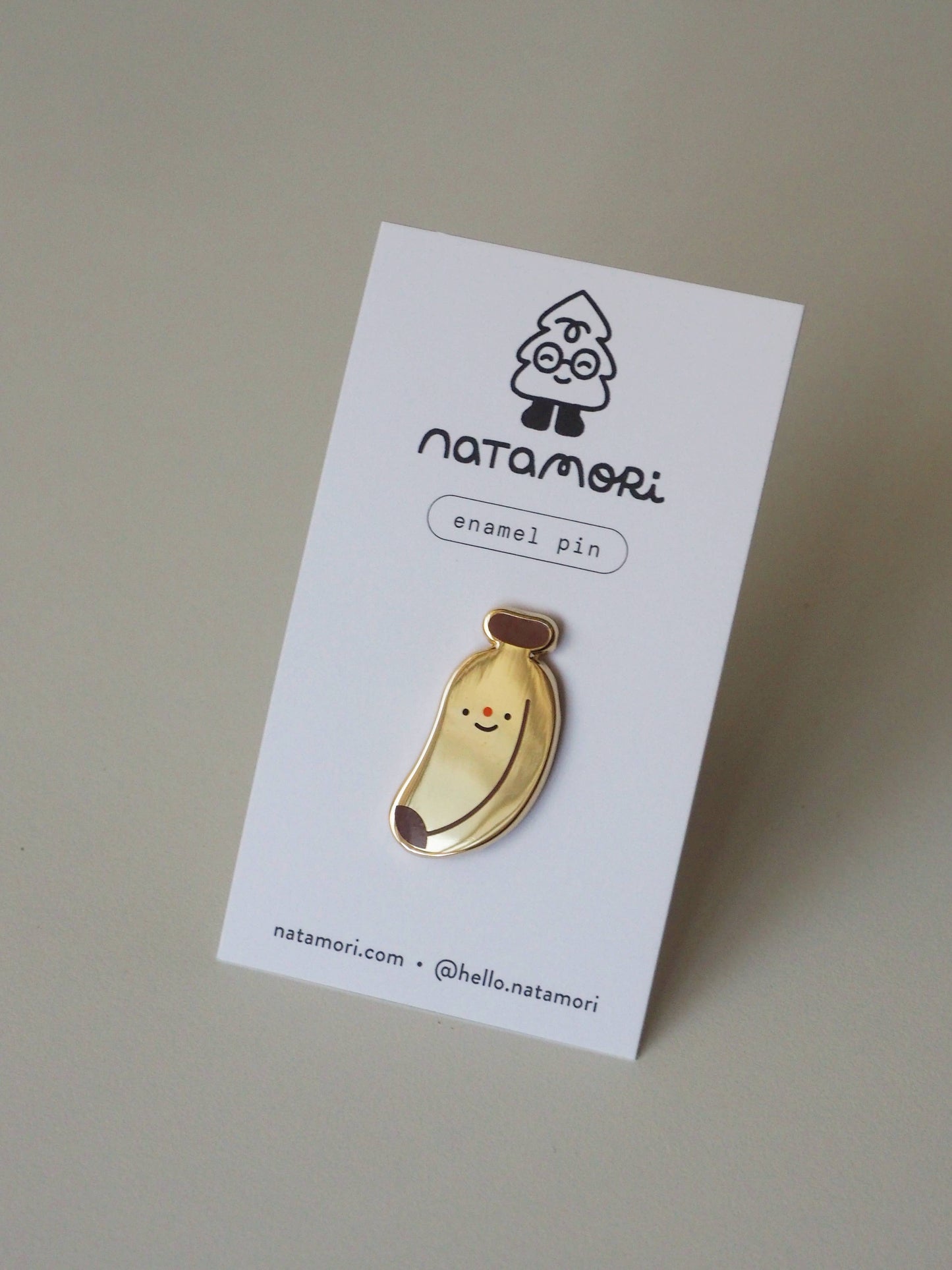 natamori - Banana - Enamel Pin