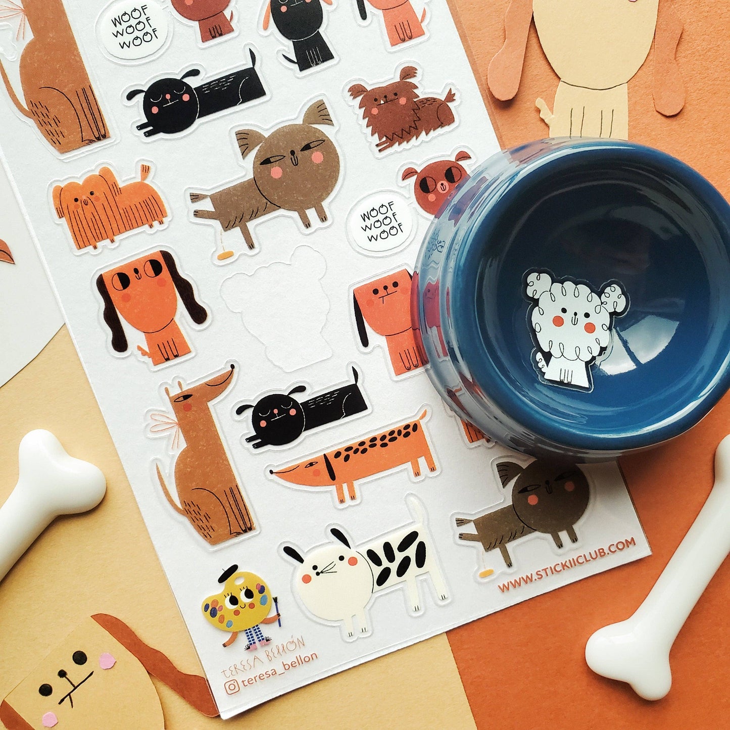 STICKII - Teresa Bellon - Pawfect Pups - Sticker Sheet
