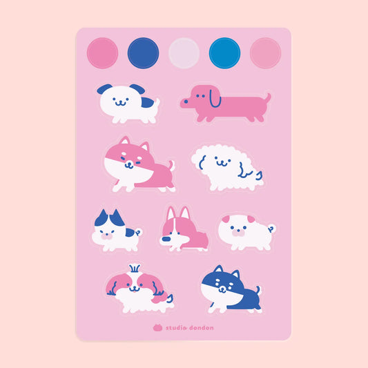 Studio DonDon - Cute Doggos - Sticker Sheet