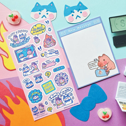 STICKII - Artsy Jadey - Rage Besties - Sticker Sheet