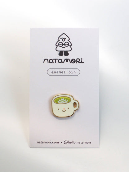 natamori - Matcha Latte - Enamel pin