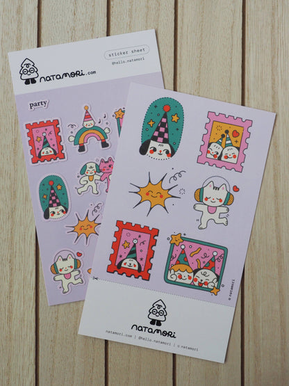 natamori - Party - Sticker Sheet